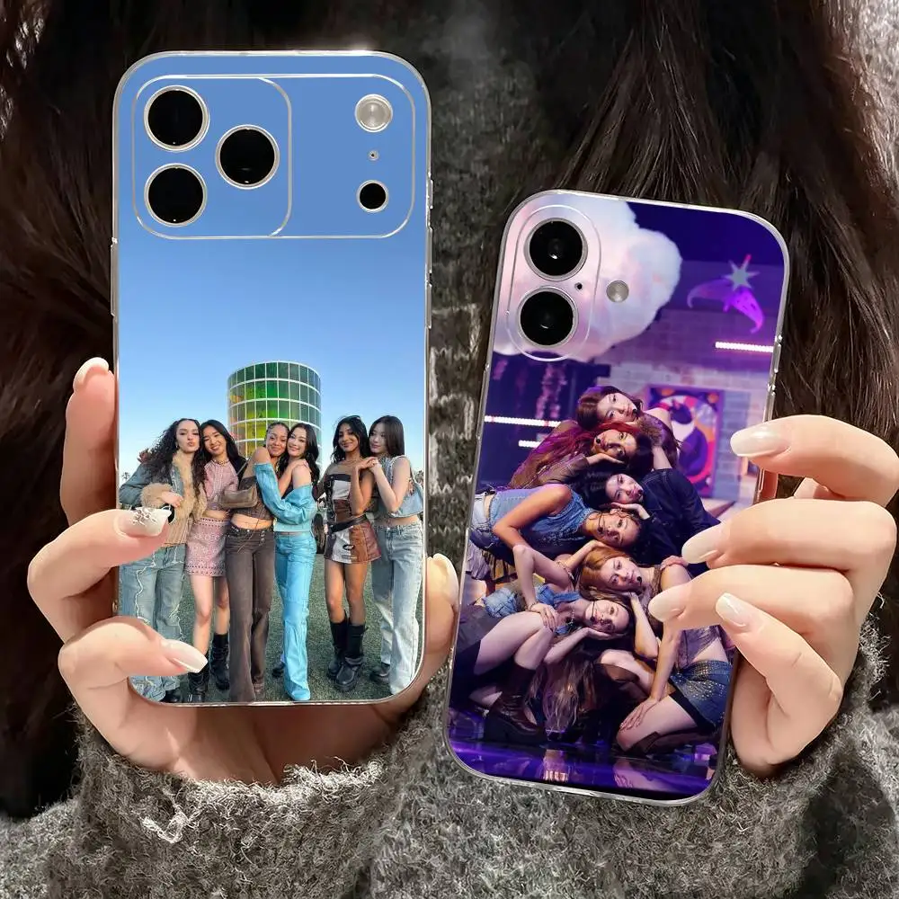 

group energetic K-KATSEYE Phone Case For iPhone17,16,15,14,13,12,11 Plus,Pro Max Soft Transparent Cover
