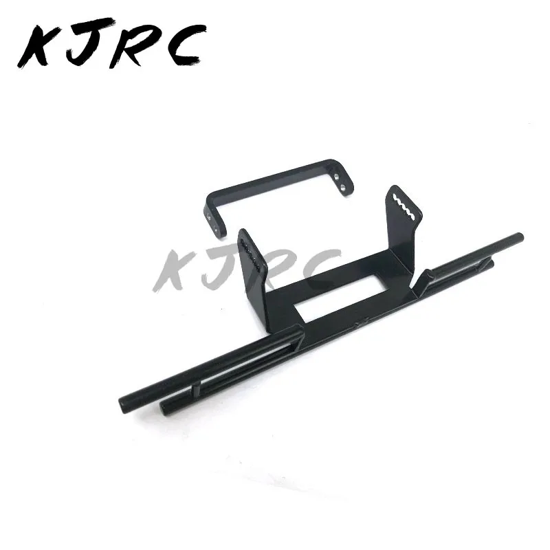 KJRC parachoques trasero de aleación CNC con soporte de marco, accesorios para coche RC Crawler raxxas 6x6 TRX6 TRX4, piezas de actualización de coche RC