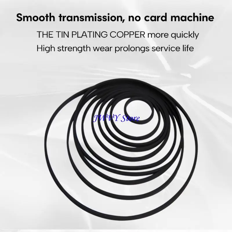 573A عرض 5 مم 47-150 مم حزام مطاطي جديد للمسجلات CDROM Machines DVDS (5pcs)