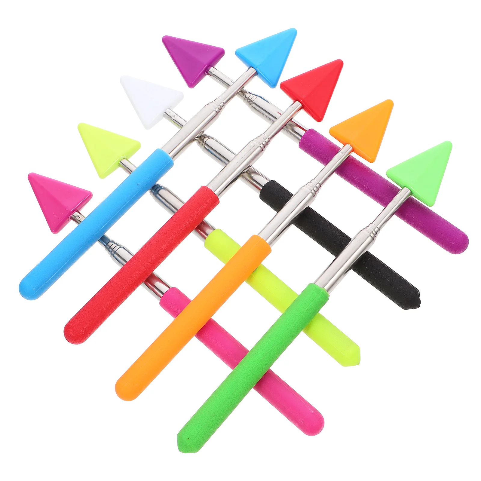 

8Pcs Teacher Stick Blackboard Teaching Rod Classroom Reading Extension Blackboard Pointing Rod