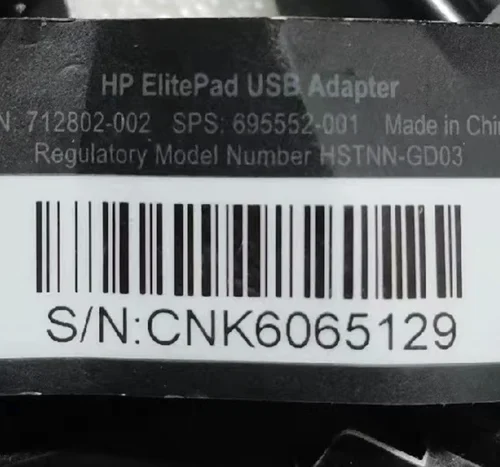 Imagen 2 del producto 80% nuevo para HP ElitePad 900 G1 1000 g2 adaptador USB para tableta 695552-001 H3N46AA