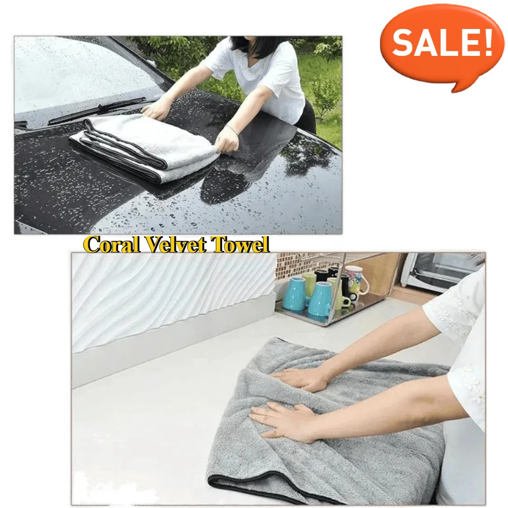 Microfiber Bath Towels Large, Highly Absorbent and Extremely Soft - Ideal for Car Cleaning, Drying, Bathroom and Home