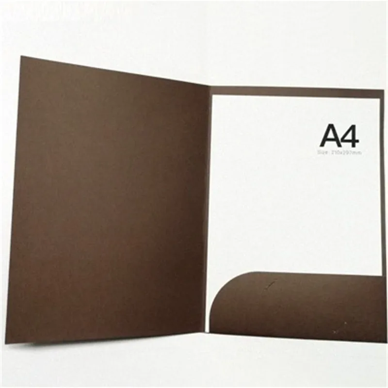 10pcs A4 Paper File Folder Single Pocket Letter Size School Office File Cover Report Project Card Holder File Document Organizer