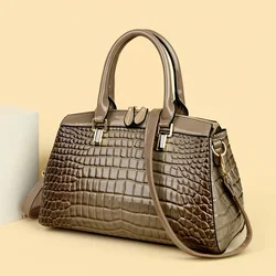 New Fashion Alligator Women Handbags European Design Patent Leather Ladies Shoulder Bags Female Girl Brand Luxury Crossbody Bag