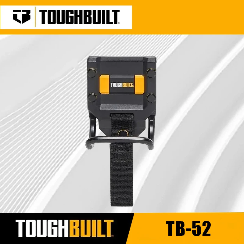 Anillo modular para martillo TOUGHBUILT TB-52 con sujeción ajustable, martillo de cuerno de oveja, martillo para clavos planos y hebilla especial para colgar.