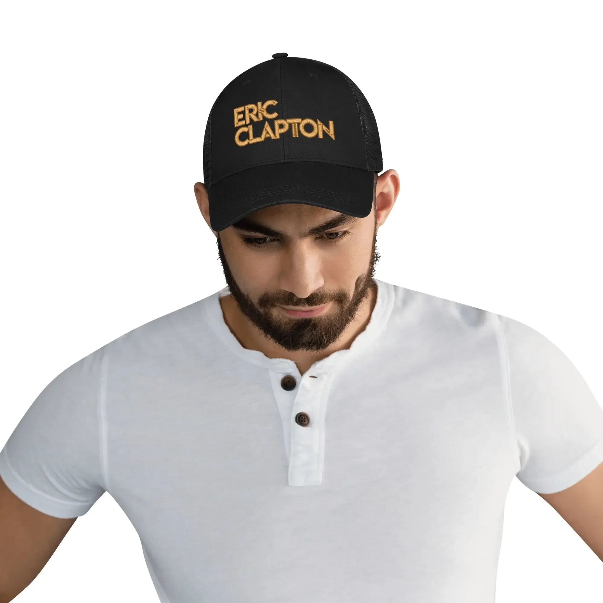 Eric Clapton Singer Pop Embroidery Hat Mens Womens Sports Baseball Hat Hip Hop Breathable Summer Headwear Custom Made Caps Logo