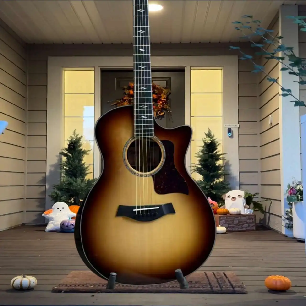 814 Acoustic Guitar Sunset Spruce Top Rosewood Back Sides Rich Bass Warm Midrange Stage Recording Fingerstyle Advanced Players