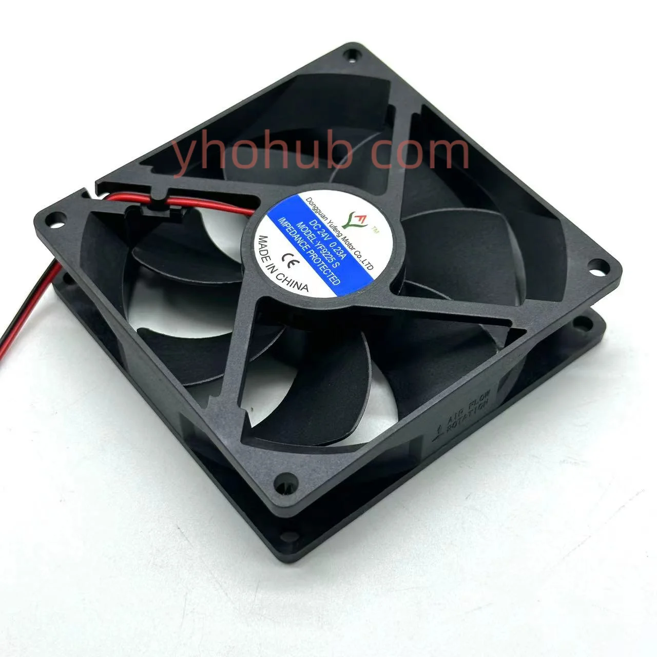 

YF9225S DC 24V 0.23A 92x92x25mm 2-Wire Server Cooling Fan