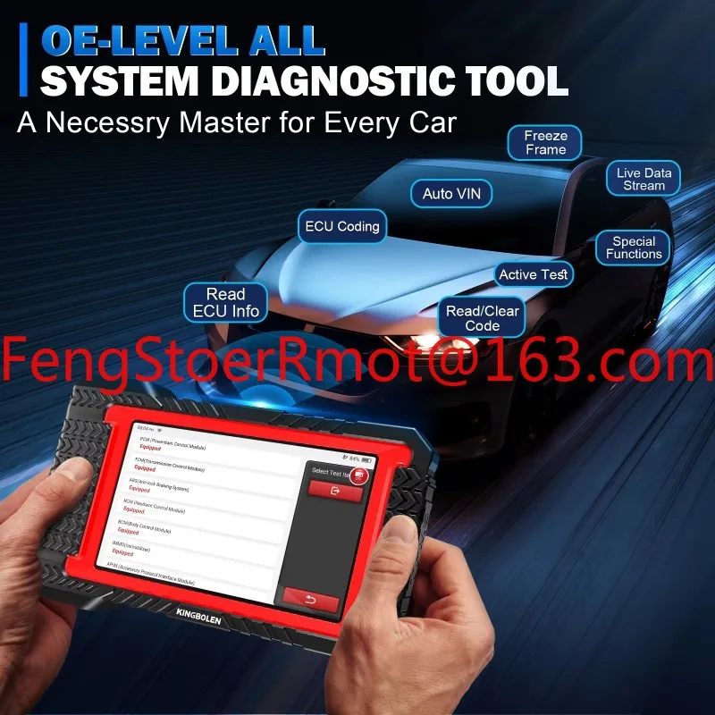 Elite OBD2 scanner diagnostic tool, suitable for all cars with ECU codes