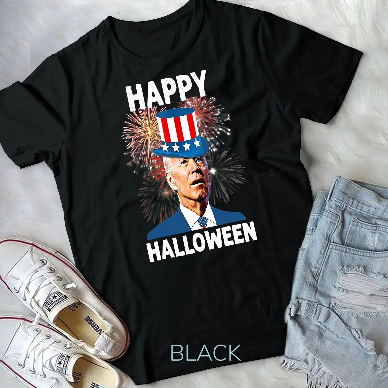 

Joe Biden happy halloween For Funny 4th Of July Unisex T-shirt