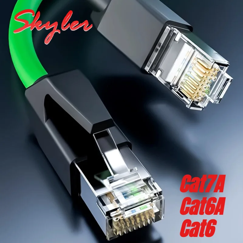 Industrial Cat7A Cat6 High-flexibility Cable Chains Cat6A RJ45 Shielded Connector 10G Ethernet Pure Copper Profinet Servo Cable