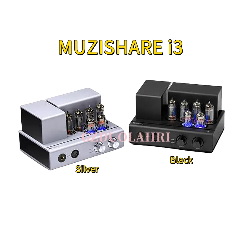 

MUZISHARE i3 vacuum tube power amplifier ear amplifier Bluetooth fever gallbladder machine power amplifier, 6H2N-EB*2, 6P1*4