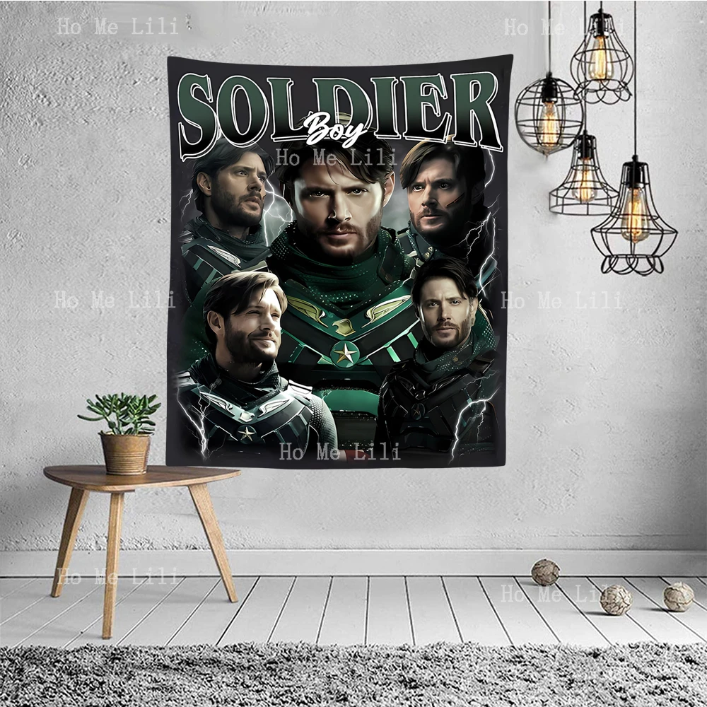 Soldier Boy 90s Retro Design Vintage Tapestry Wall Hanging For Bedroom Living Room Modern Fashion Design Tapestries