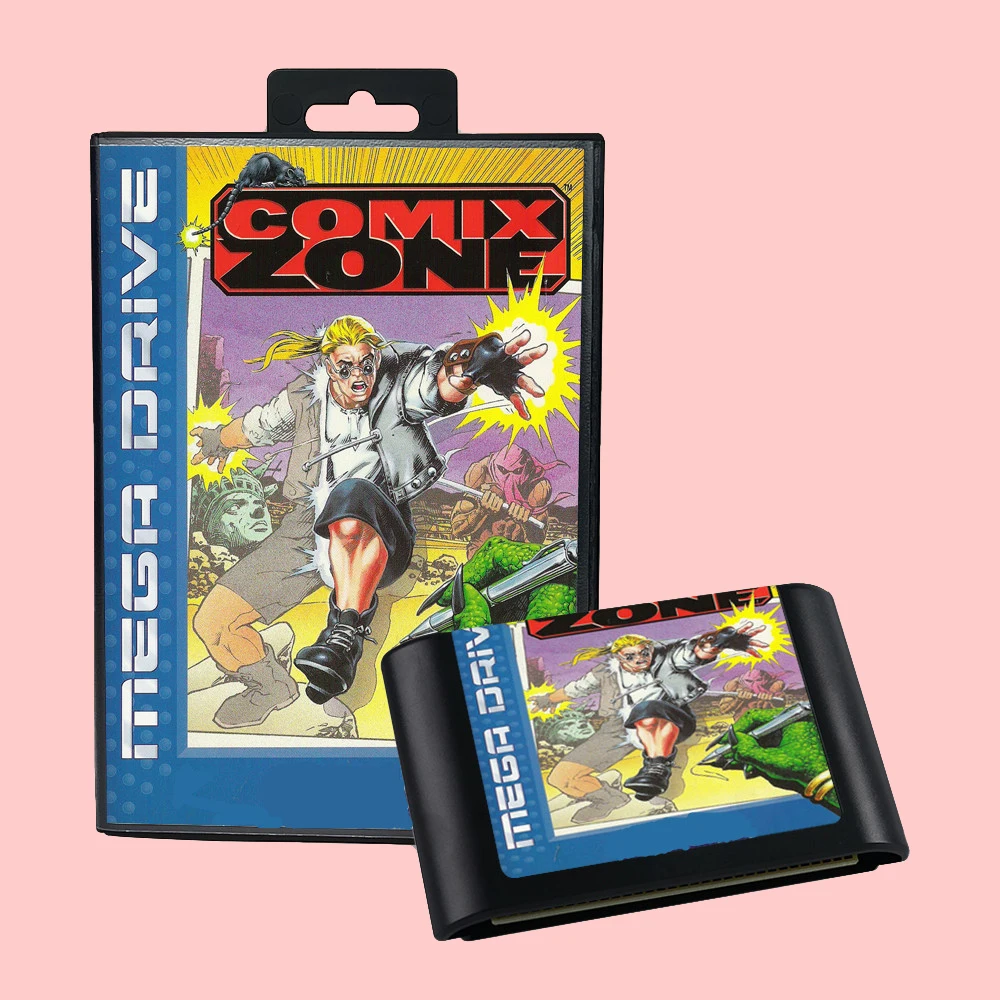 Comix Zone EUR PAL Version Game Card Box Manual For 16 bit Sega MD MegaDrive Genesis Consoles