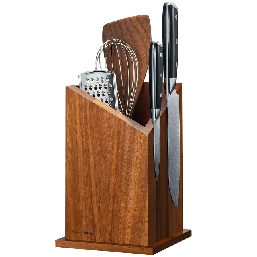 

Магнитный держатель для ножей и кухонных принадлежностей, универсальный блок для ножей без ножей, магнитный держатель для ножей, премиум-класс