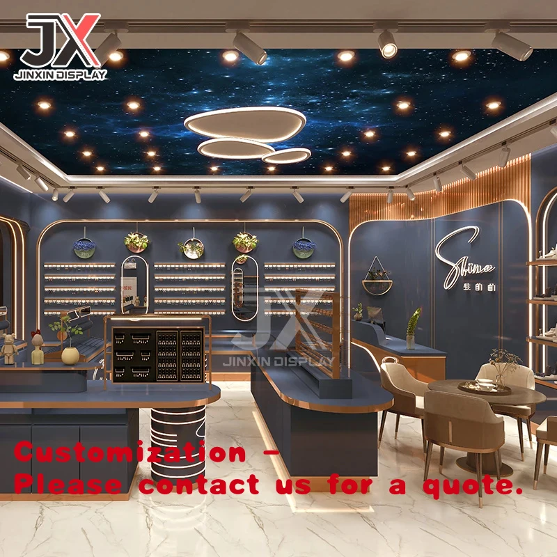 

custom.Customizable Retail Shop Design Store Mall Jewelry Showcase Display Cabinet Factory Custom Jade Artifacts Counter Furnitu