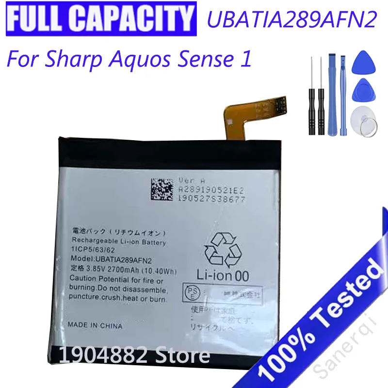 

Reliable Power 2700mAh battery For Sharp Aquos Sense 1 UBATIA289AFN2 Mobile Phone Battery High-Capacity Batteries