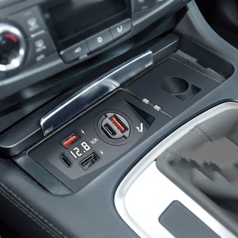 Car Charging Module Onboard Charger Maintains Lid Operation ABS Material Protection 12V Car Charging Accessory