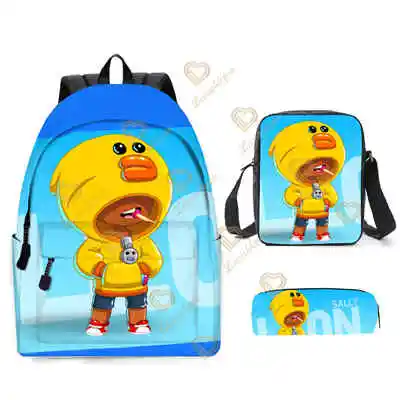 3pcs/Set Games Backpack New Game Stars Fashion Backpack Shoulder Bags 3D Print School Bag Mochilas Student Backpack