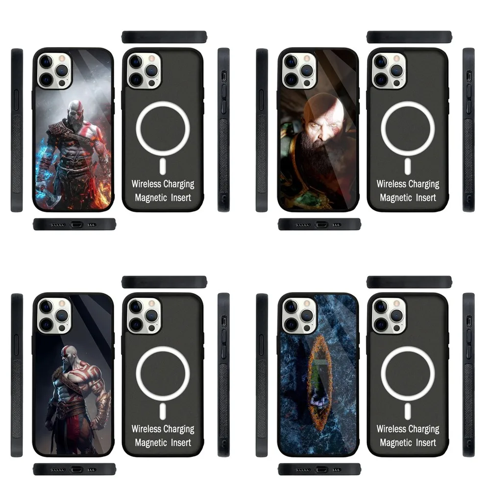 Game G-God of War  Phone Case Strong Magnetic For IPhone 16,15,14,13,Pro,Max,Plus,11,12,Mini For Magsafe Wireless Charging