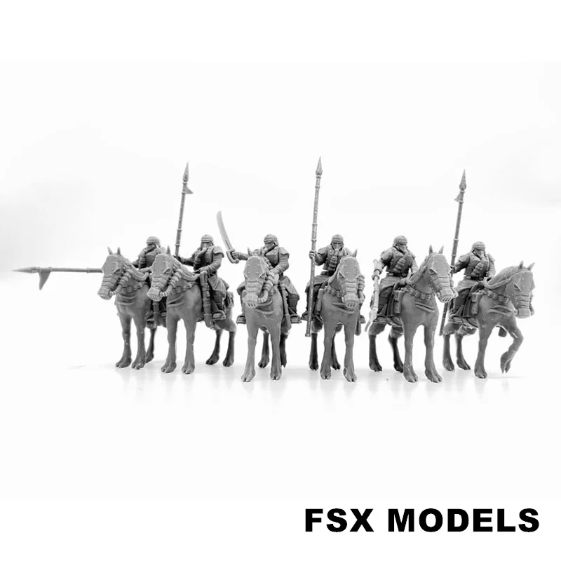 الفرسان من القوة الإمبراطورية الراتنج نموذج عدة مصغرة جمع 28 مللي متر مقياس الطاولة الحرب الألعاب شخصيات الجندي غير مصبوغ #4