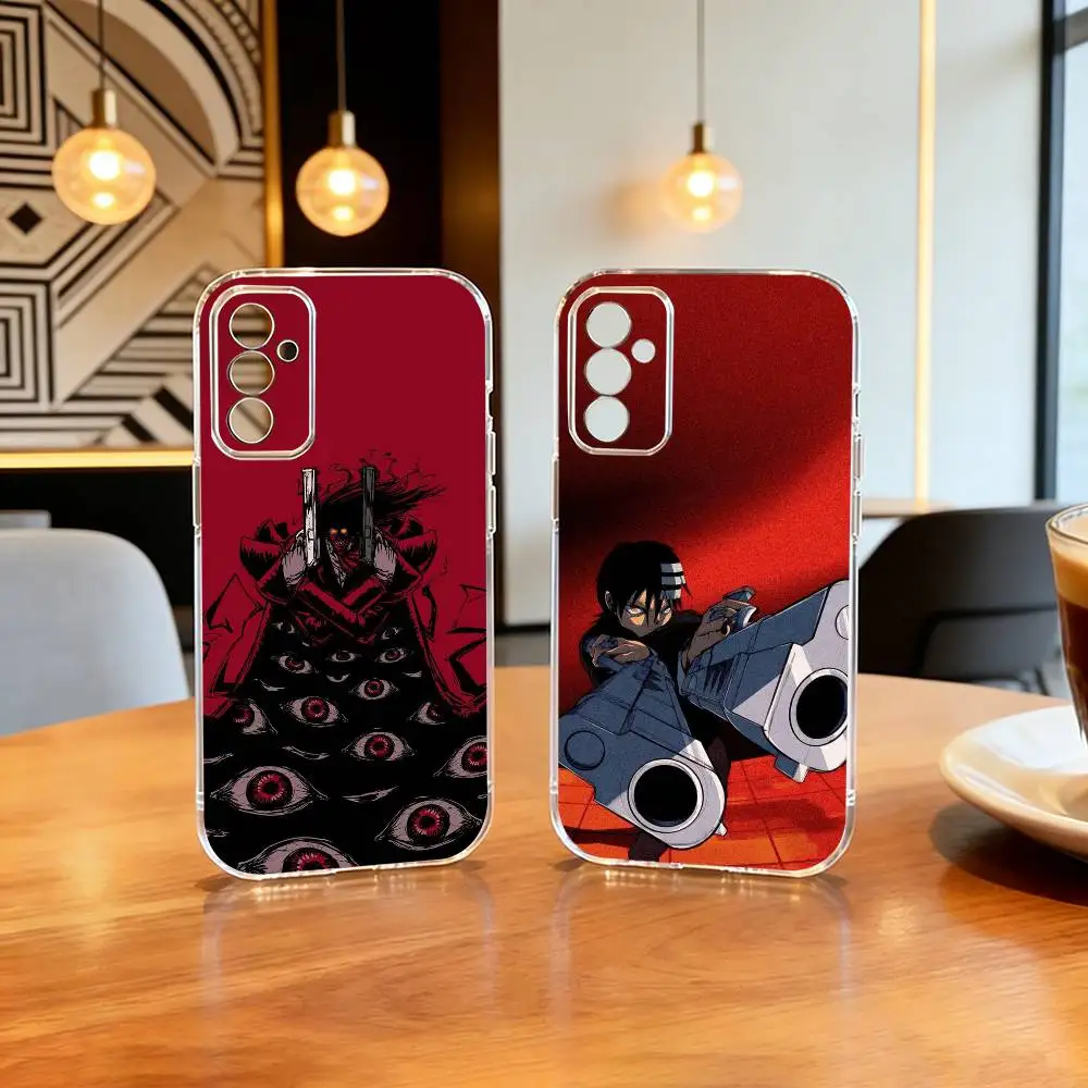 

A-Alucard H-Hellsing Anime Phone Case Transparent Silicone Soft For SamsungA10,12,20,21S,30,31,40,50,51,52,70,71