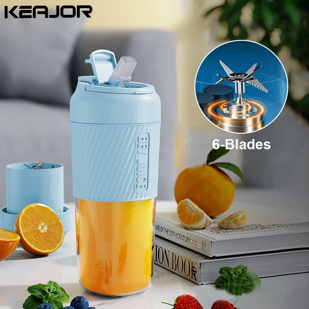 

Portable Blender Fresh Juice Mixer Wireless Electric Smoothie Orange Fruits Mini Blender Rechargeable Portable Juicers