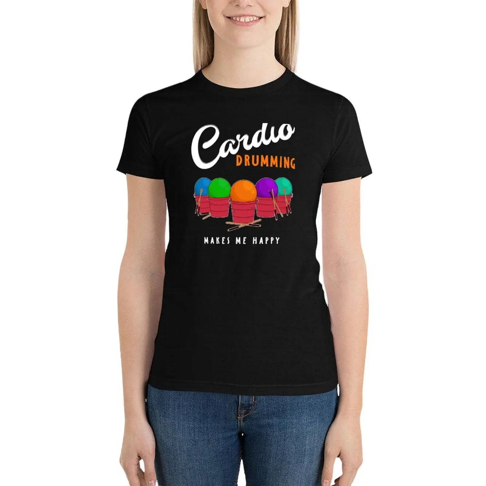 

Cardio Drumming Squad Group T-Shirt plus size tops female cute clothes ariat shirts for Women