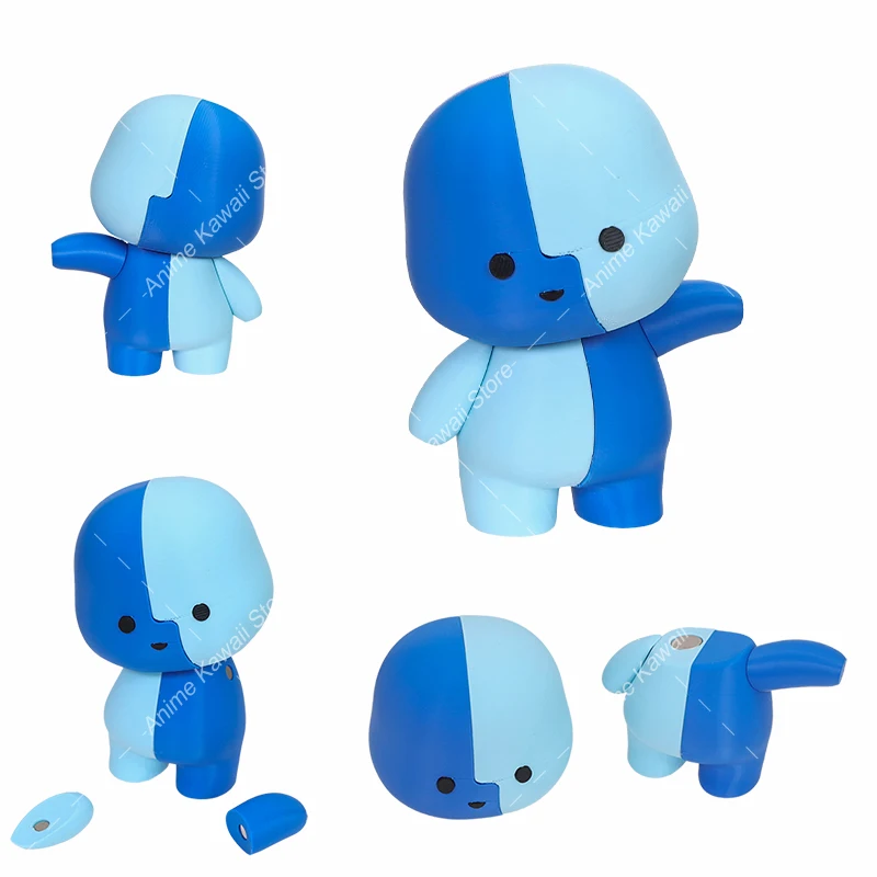 3D Printed Removable Magnetic Small Figurine Cute Cartoon Bl