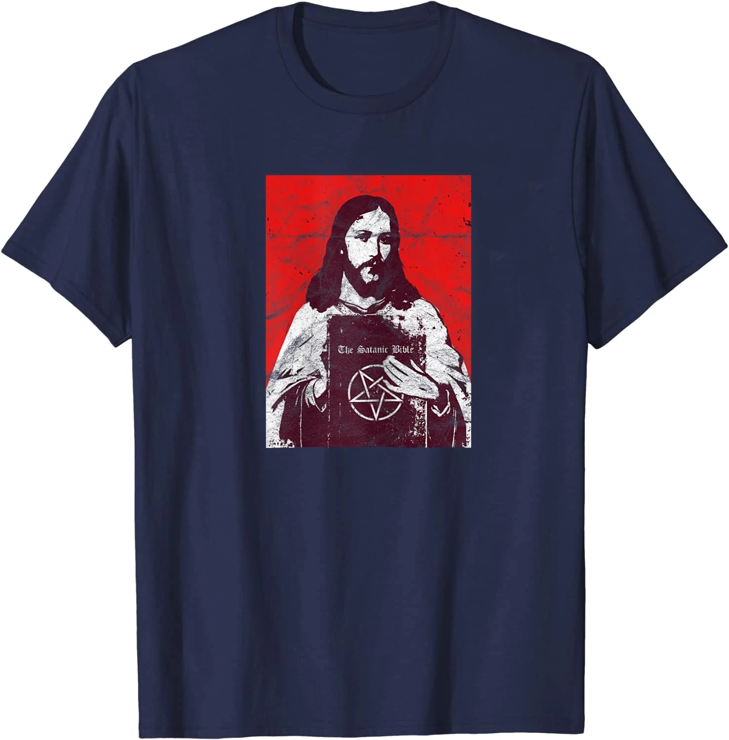 Death Metal 666 Satan Bible Jesus Atheism T-Shirt 100% Cotton O-Neck Summer Short Sleeve Casual Mens T-shirt Size S-3XL