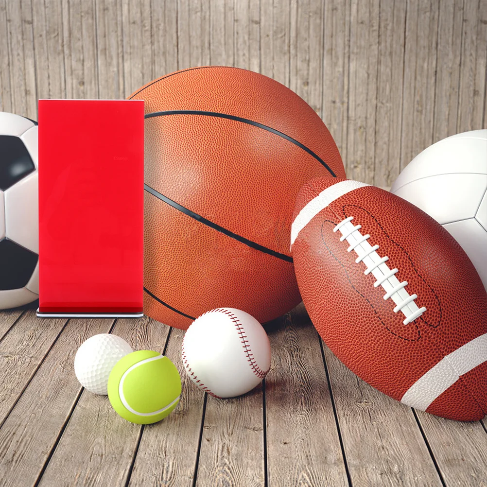 1 Set Serve Converter Board Basketball Penalty Mark Signs Kit Tragbare Acryl-Schilder Multifunktions-Match Control Red Board