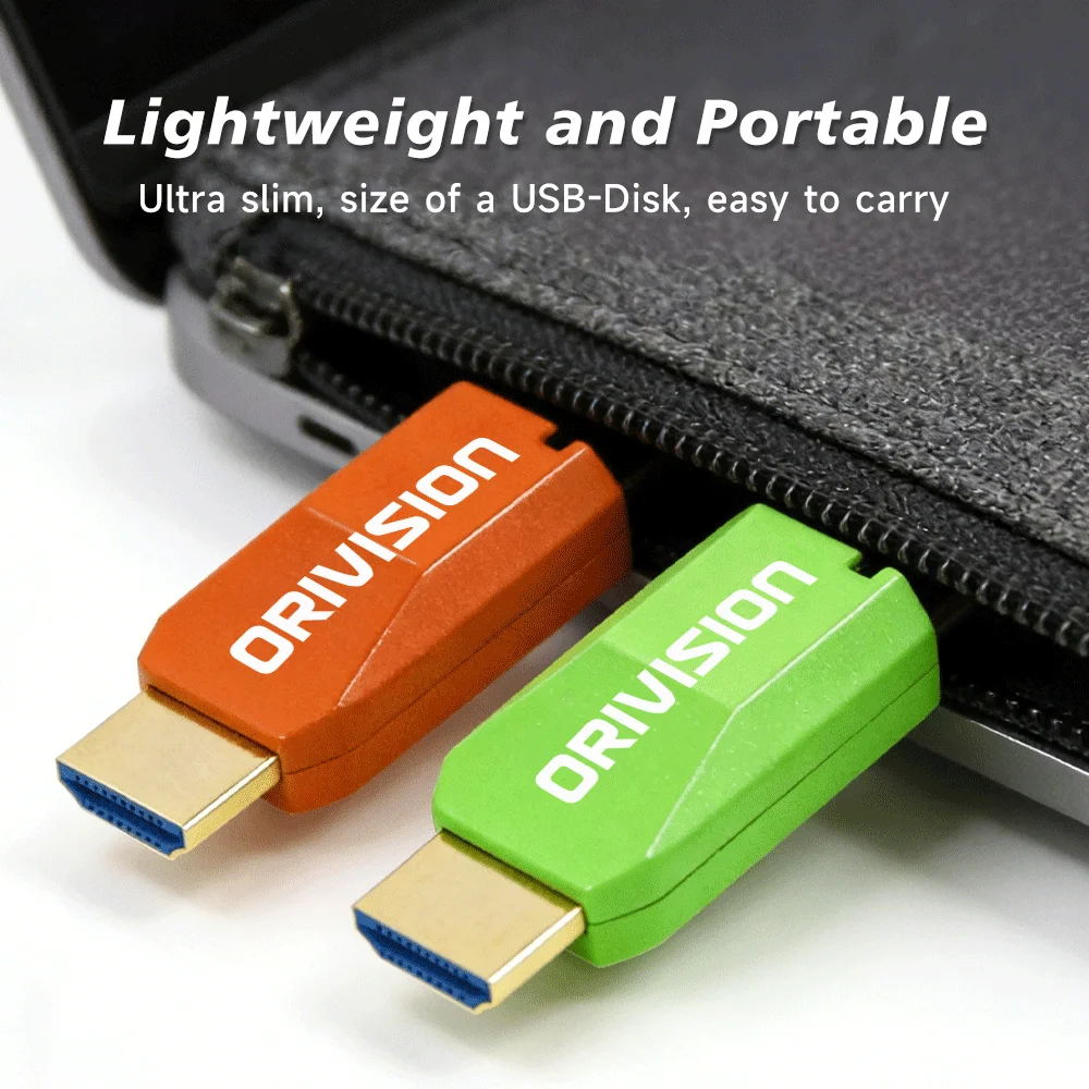 Mini 4K60Hz HDMI1.4 Single Core Multimode Fiber Optic Extender LC Port 984FT/300M HDMI Extender Over Fiber