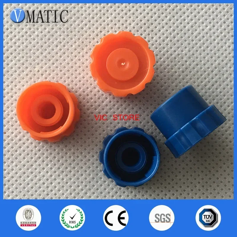 

Free Shipping 100Pcs/Lot Blue/Orange Syringe Barrel Tip Caps Stopper