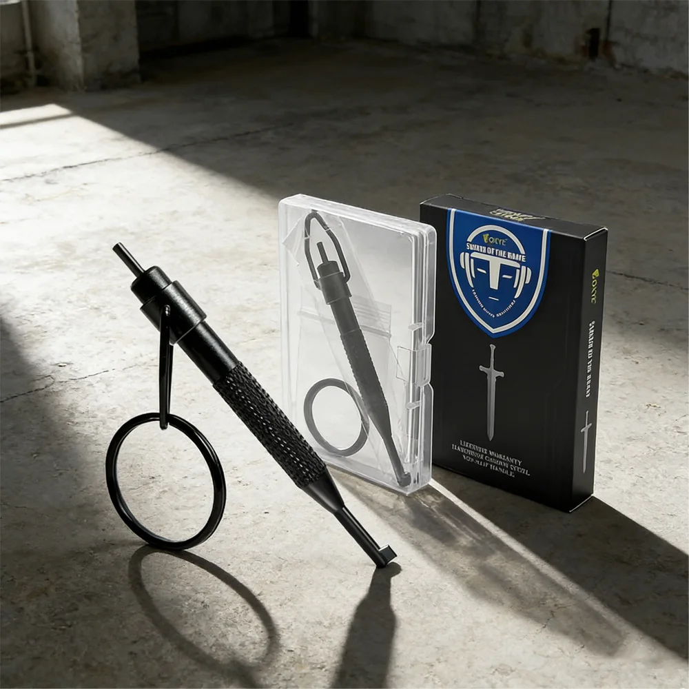 Rotating Release Tool Set, High Carbon Steel & Aluminum Alloy with Key Ring | Fits Standard Restraint Devices