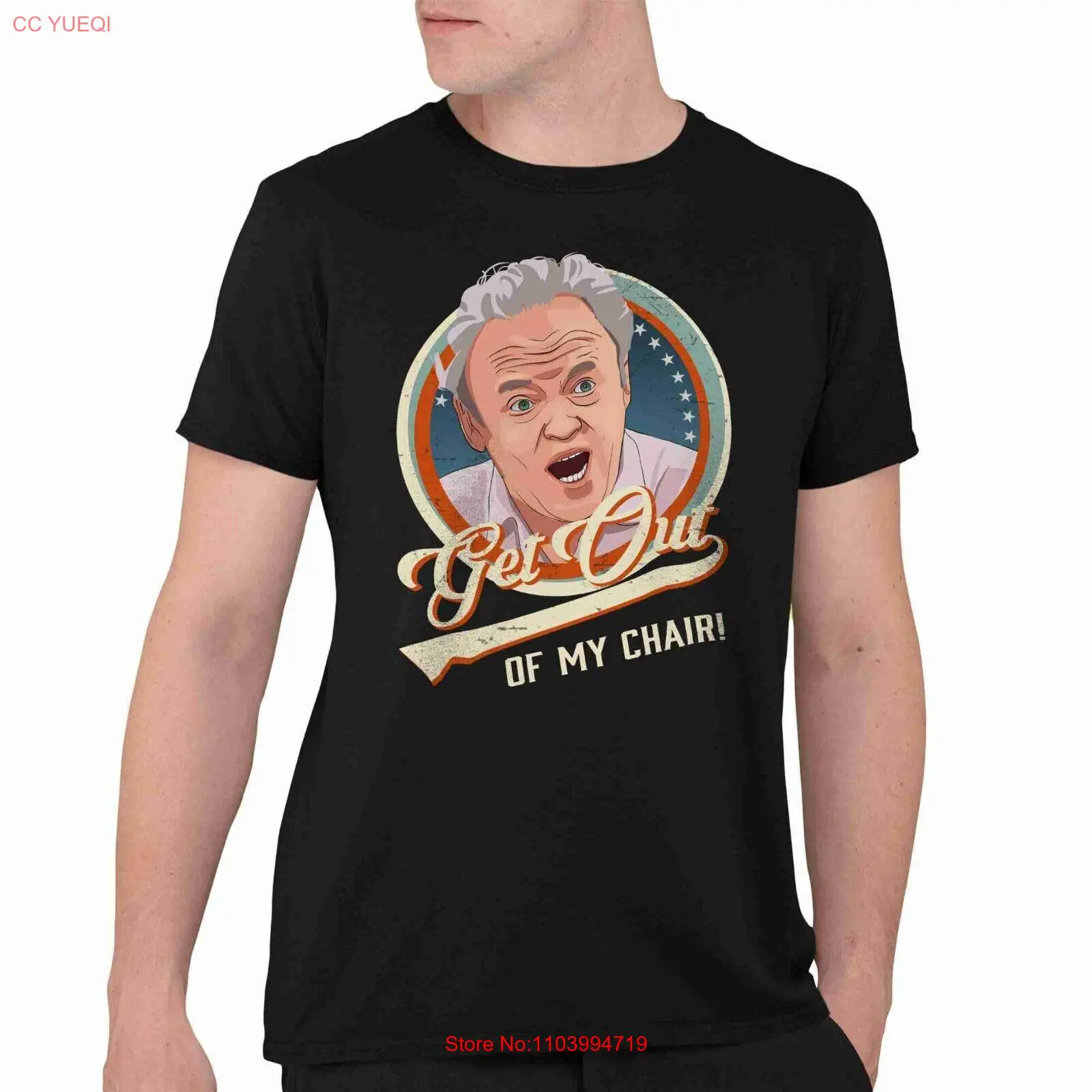 Archie Bunker All In The Family Get Out Of My Chair Vintage Ribon Unisex T-Shirt