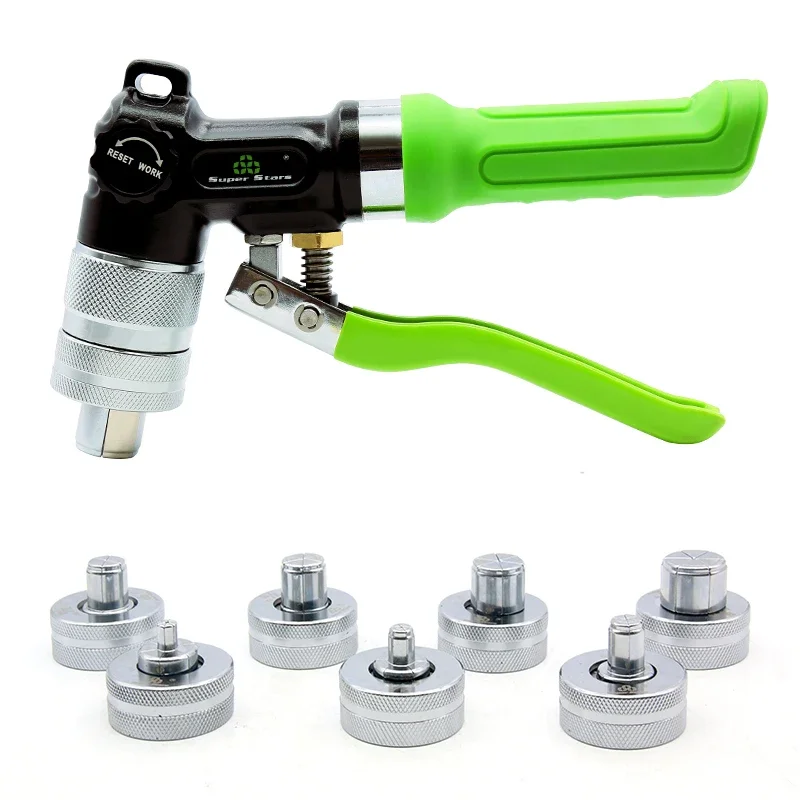 ST-100/300A Hydraulic Pipe Expander, U-Mouth Copper Pipe Flaring Tool, Manual Lever Refrigeration Maintenance Tool