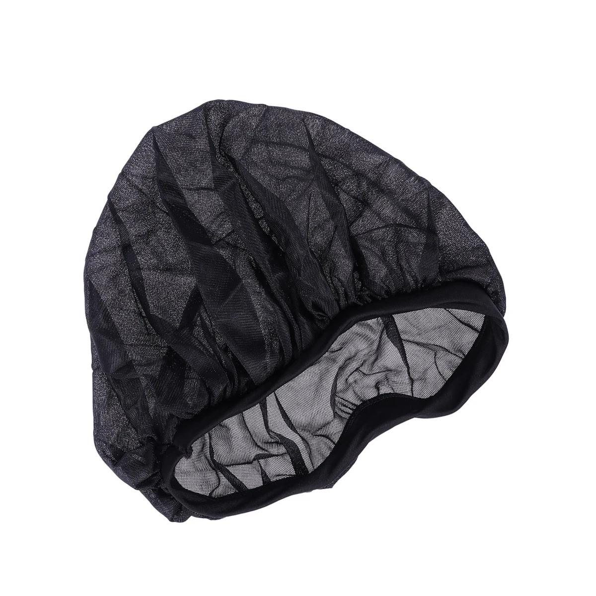 

Long Hair Sleep Cap Household Hat Hats Conditioning Satin Bonnet Black for Women