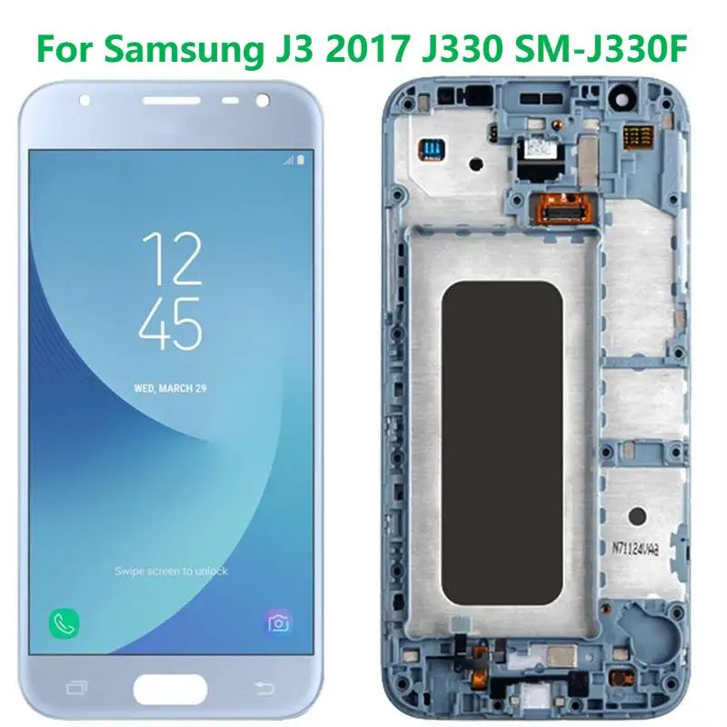 

Original AMOLED 5.0 For Samsung Galaxy J3 2017 J330F Display With Frame SM-J330FN LCD Display Touch Assembly Replacment