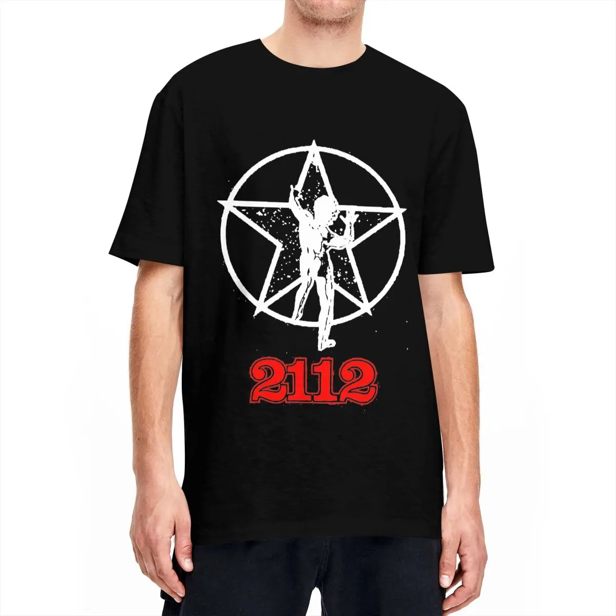 Oversized T-Shirt Rock Rush Band 100 Cotton T-Shirts Canadian Rock Band Tshirt for Men Summer Awesome Short Sleeve Top Tees
