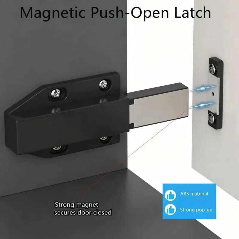 4/8 Pezzi Chiusura Magnetica a Pressione, Serratura a Scatto per Apertura a Pressione, Accessori per Mobili, Chiusure Magnetiche a Contatto, Serratura