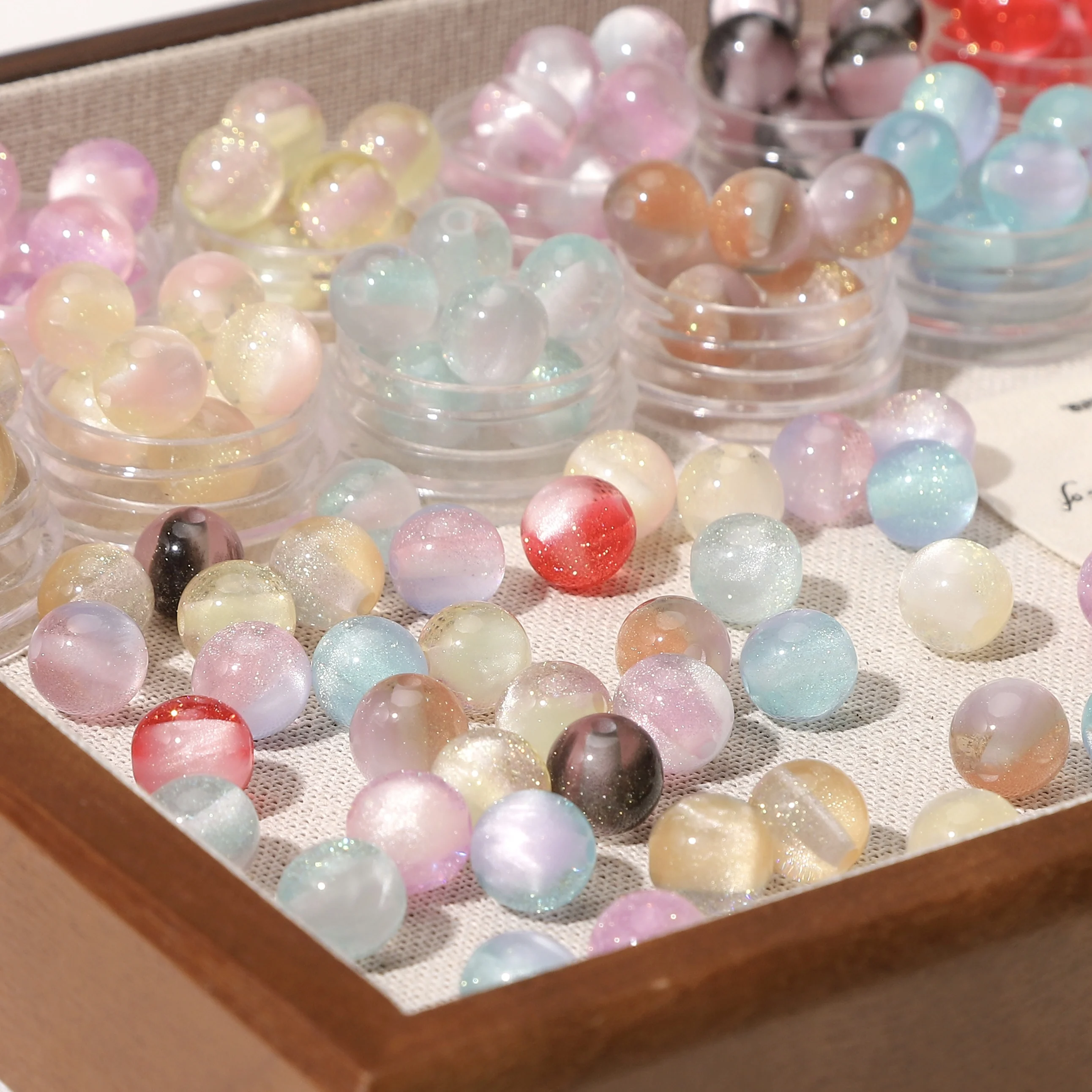

5Pcs/lot 10mm Colorful Resin Round Spacer Beads For Handmade Making Jewelry DIY Bracelet Necklace Earrings Key Chain Accessories