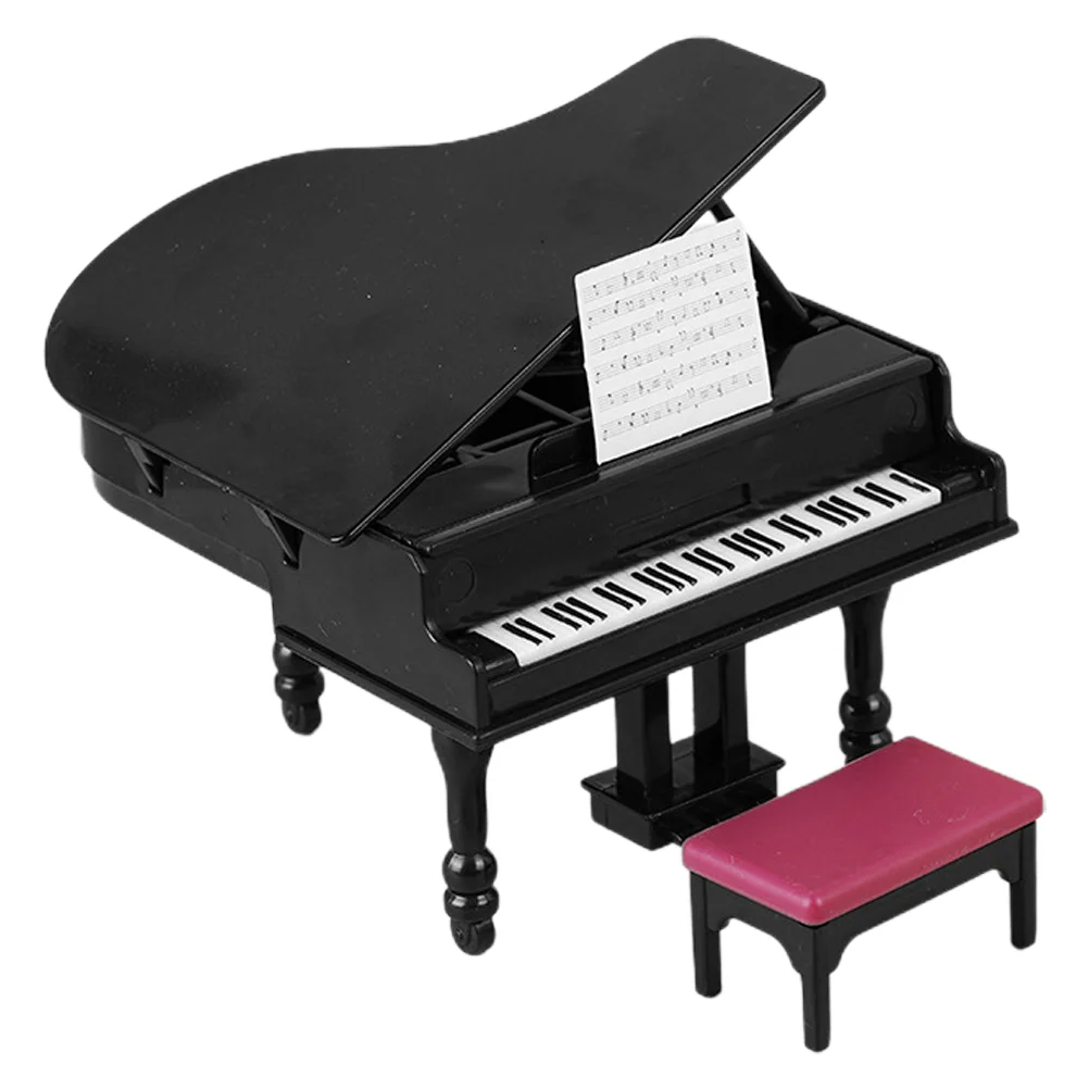 

Model Mini Piano Decoration Baby Kids Keyboard Tableware Abs Thing Miniature House Accessories