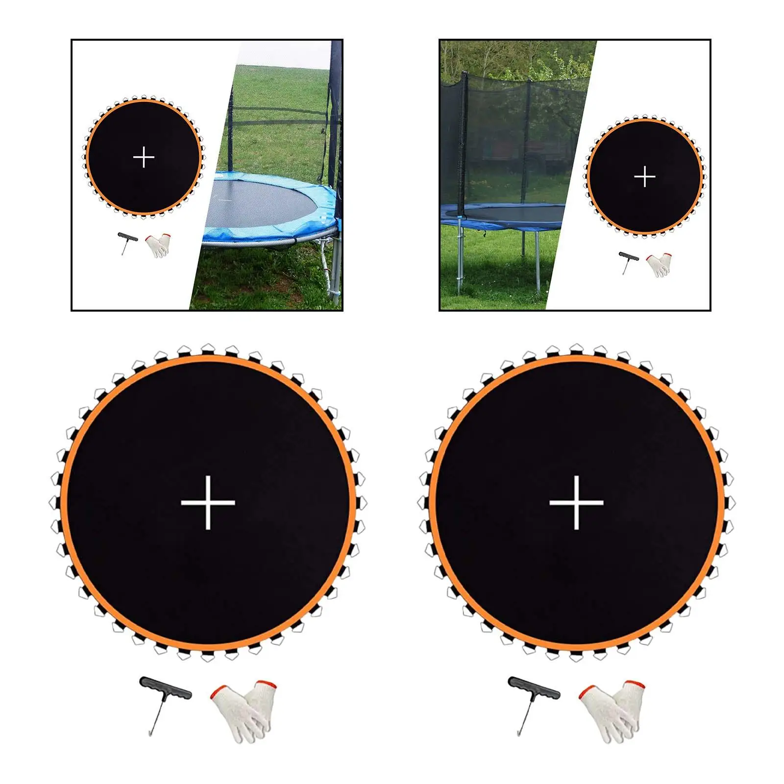 Trampoline Pad Trampoline Jumping Pad Lightweight Round Replacement Jumping Mat Jumping Cloth for Games Outdoor Adults