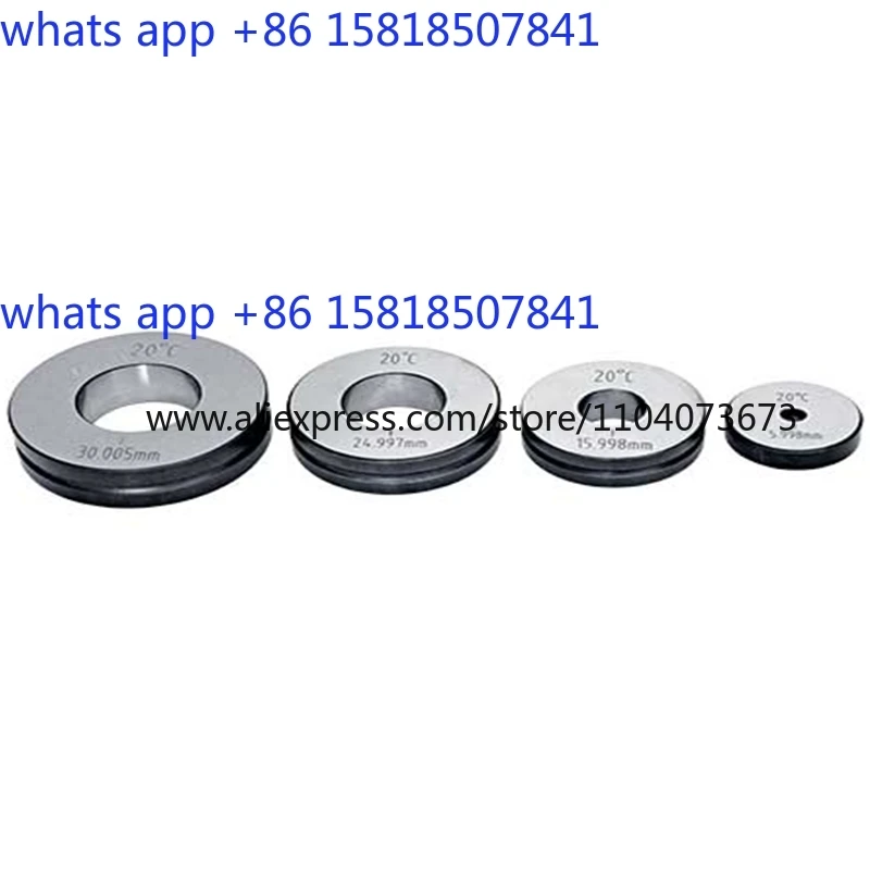 1 pcs Gauge smooth ring gauge internal measurement three-point inner diameter proofreading ring pair table ring gauge