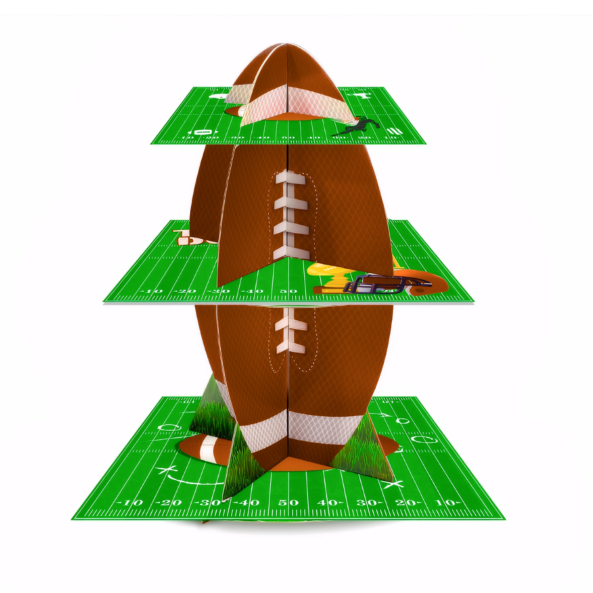 Cupcake Stand Tier - 3 Katlı Futbol Kek Standı Futbol
