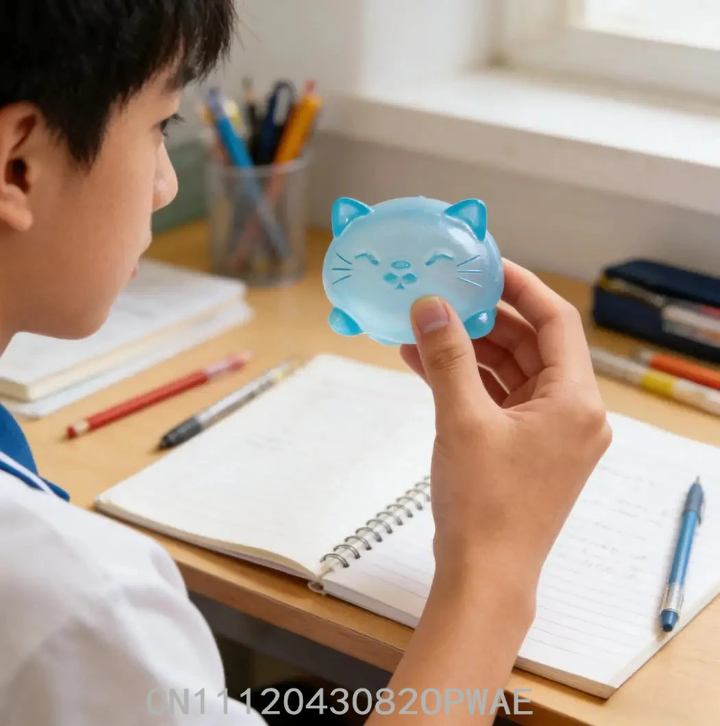 

2026 Mini Cute Cat Maltose Decompression Toy Non Stick Odorless Non-toxic Fun Toy Pressure Relief Tool For Adults and Students