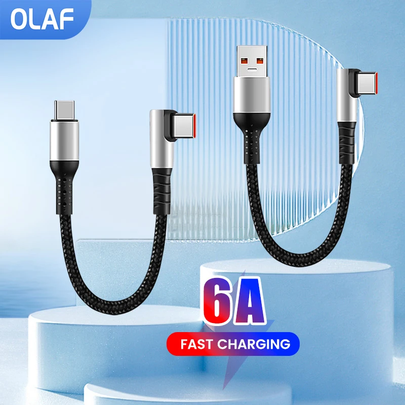 0.25M 0.5M Type C To USB C Cable Fast Charging Data Cord Short Portable Cable Charge for Power Bank Mobile phone Wire usb cable