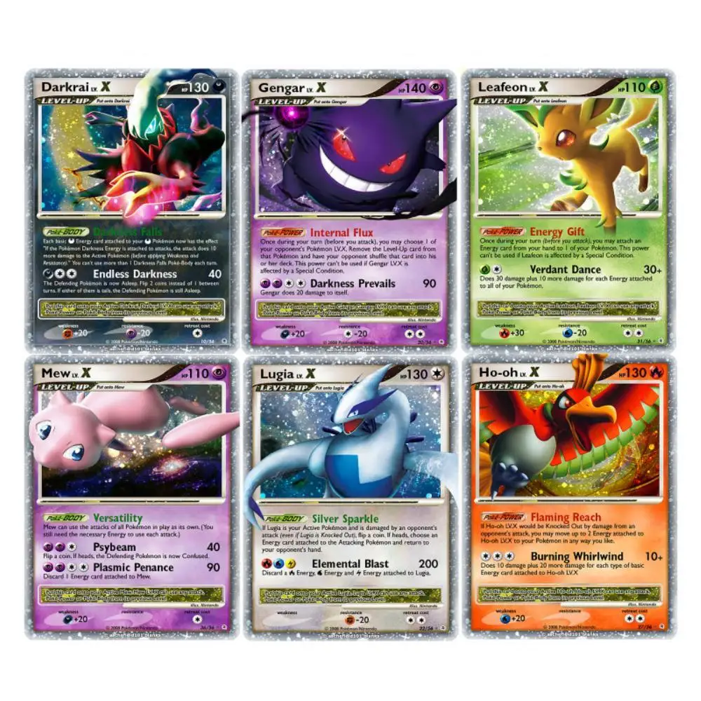 Pokemon English Version PTCG Self Made Star Flash Card Glaceon Mew Celebi Game Anime Collection Cards Toys DIY Gifts