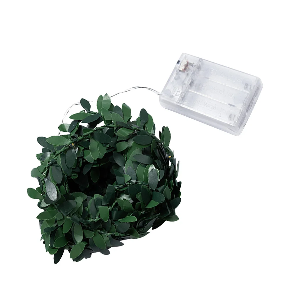 1 مجموعة عيد الميلاد 50LED أوراق اصطناعية الكرمة سلسلة أضواء قسط المواد لينة ضوء ديكور عيد الميلاد لوازم حفلة معلقة #6