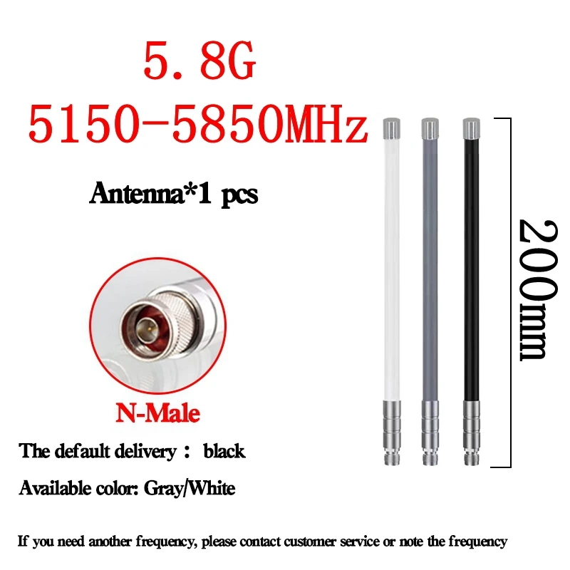 5,8-GHz-Antenne Drahtlose Kommunikation OMNI Glasfaser Wasserdicht N-Stecker 5150-5350MHz 5720-5850MHz Fernbildübertragung – Detail 8